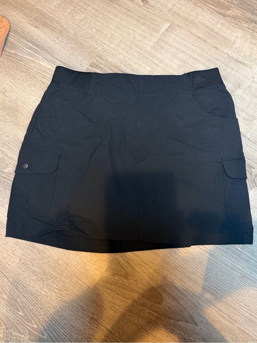 Eddie Bauer Black Mini Skirt with Cargo Pockets
